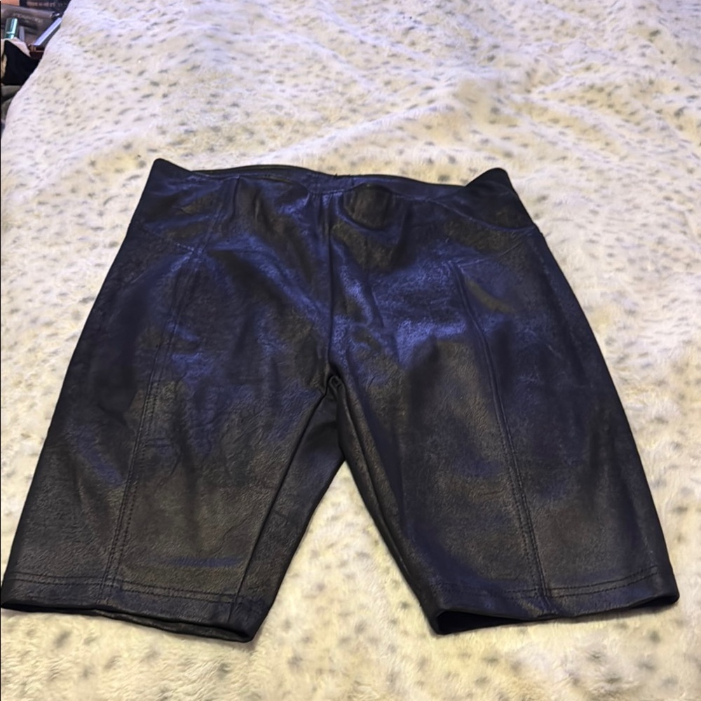 Free People Black Bike Shorts